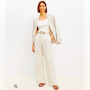 NWT Ann Taylor LOFT Peyton Trouser in Linen Blend